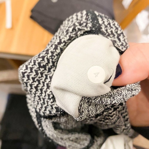 Lululemon Wunder Under High Times Pant Legging Teeny Tooth White Black size 4 - Picture 15 of 16